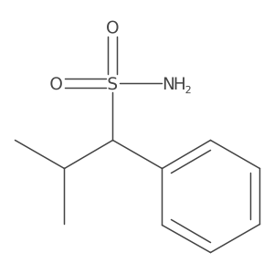 2-Methyl-1-phenylpropane-1-sulfonamide结构式