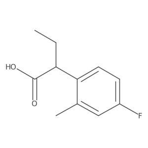 2-(4-Fluoro-2-methylphenyl)butanoic acid结构式