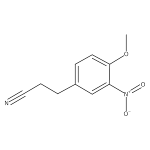 3-(4-Methoxy-3-nitrophenyl)propanenitrile Structure