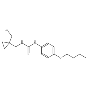 1-(4-Butoxyphenyl)-3-{[1-(hydroxymethyl)cyclopropyl]methyl}urea结构式