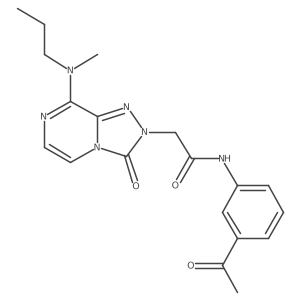 N-(3-acetylphenyl)-2-(8-(methyl(propyl)amino)-3-oxo-[1,2,4]triazolo[4,3-a]pyrazin-2(3H)-yl)acetamide结构式