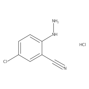 5-Chloro-2-hydrazinylbenzonitrile hydrochloride Structure
