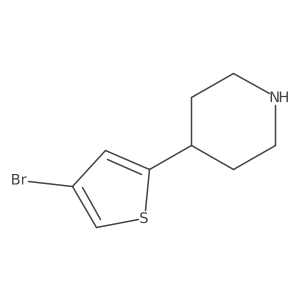 4-(4-Bromothiophen-2-yl)piperidine结构式