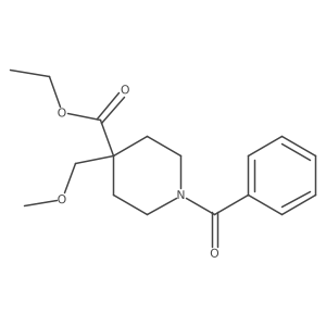 Ethyl 1-benzoyl-4-(methoxymethyl)-4-piperidinecarboxylate Structure
