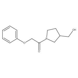 1-[3-(Hydroxymethyl)pyrrolidin-1-yl]-2-phenoxyethan-1-one结构式