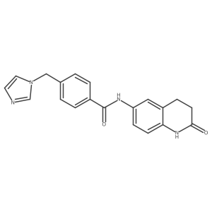 4-((1H-imidazol-1-yl)methyl)-N-(2-oxo-1,2,3,4-tetrahydroquinolin-6-yl)benzamide Structure