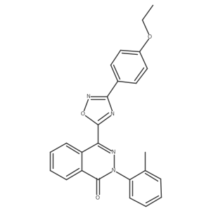 4-[3-(4-ethoxyphenyl)-1,2,4-oxadiazol-5-yl]-2-(2-methylphenyl)phthalazin-1(2H)-one Structure