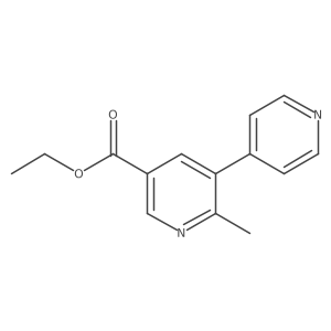 Ethyl 2-methyl-[3,4'-bipyridine]-5-carboxylate Structure