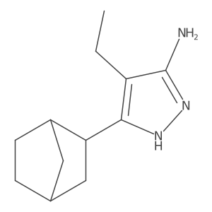 3-(Bicyclo[2.2.1]heptan-2-yl)-4-ethyl-1h-pyrazol-5-amine Structure