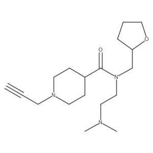 N-[2-(dimethylamino)ethyl]-N-[(oxolan-2-yl)methyl]-1-(prop-2-yn-1-yl)piperidine-4-carboxamide Structure
