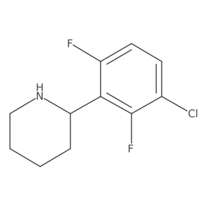 2-(3-Chloro-2,6-difluorophenyl)piperidine Structure
