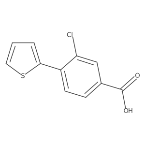 3-chloro-4-(2-thienyl)Benzoic acid结构式