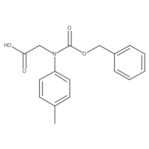 N-((Benzyloxy)carbonyl)-N-(p-tolyl)glycine结构式