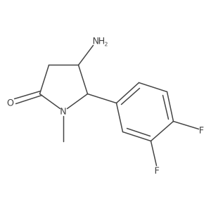 4-Amino-5-(3,4-difluorophenyl)-1-methylpyrrolidin-2-one Structure