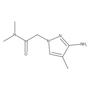 2-(3-amino-4-methyl-1H-pyrazol-1-yl)-N,N-dimethylacetamide Structure