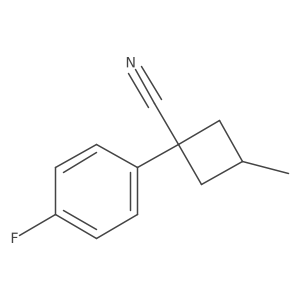1-(4-Fluorophenyl)-3-methylcyclobutane-1-carbonitrile结构式