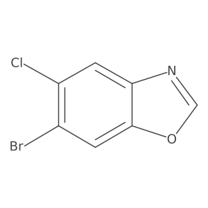 6-Bromo-5-chlorobenzoxazole结构式