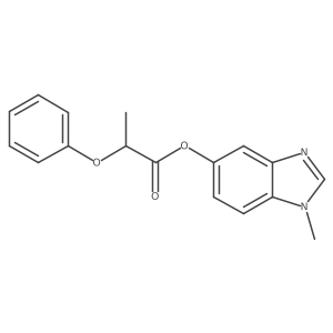 1-methyl-1H-benzo[d]imidazol-5-yl 2-phenoxypropanoate结构式