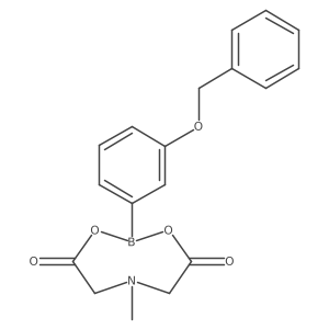 3-Benzyloxyphenylboronic acid MIDA ester结构式