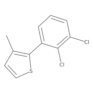 2-(2,3-Dichlorophenyl)-3-methylthiophene结构式