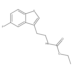 [2-(5-Fluoro-benzo[b]thiophen-3-yl)-ethyl]-carbamic acid ethyl ester Structure