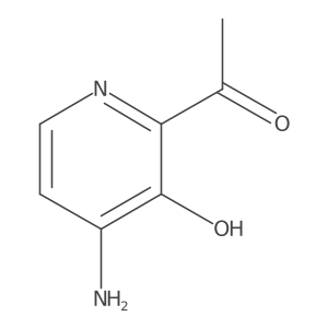 1-(4-Amino-3-hydroxypyridin-2-YL)ethanone结构式