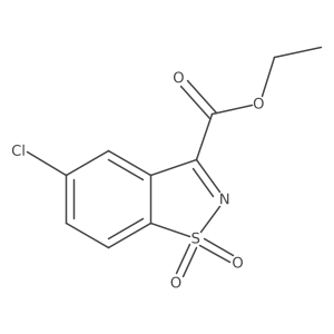 Ethyl 5-chlorobenzo[d]isothiazole-3-carboxylate 1,1-dioxide Structure