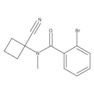 2-Bromo-N-(1-cyanocyclobutyl)-N-methylbenzamide Structure