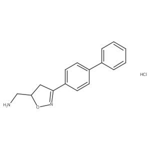 [3-(4-Phenylphenyl)-4,5-dihydro-1,2-oxazol-5-yl]methanamine hydrochloride结构式