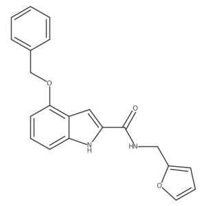 4-(benzyloxy)-N-(furan-2-ylmethyl)-1H-indole-2-carboxamide Structure