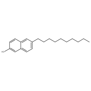 6-Decyl-2-hydroxynaphthalene结构式
