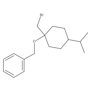 ({[1-(Bromomethyl)-4-(propan-2-yl)cyclohexyl]oxy}methyl)benzene结构式