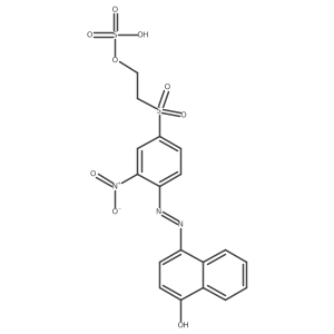 4-[2-[2-Nitro-4-[[2-(sulfooxy)ethyl]sulfonyl]phenyl]diazenyl]-1-naphthalenol Structure