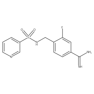 Benzenecarboximidamide, 3-fluoro-4-[[(3-pyridinylsulfonyl)amino]methyl]-结构式