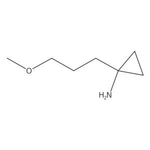 1-(3-Methoxypropyl)cyclopropan-1-amine结构式
