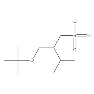 2-[(Tert-butoxy)methyl]-3-methylbutane-1-sulfonyl chloride结构式