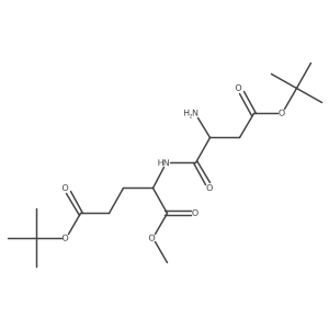 5-tert-Butyl 1-Methyl (S)-2-[(S)-2-Amino-4-(tert-butoxy)-4-oxobutanamido]pentanedioate结构式