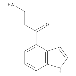 3-amino-1-(1H-indol-4-yl)propan-1-one结构式