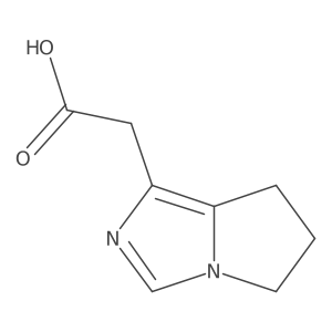 2-{5H,6H,7H-pyrrolo[1,2-c]imidazol-1-yl}acetic acid结构式