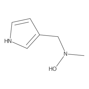 N-methyl-N-[(1H-pyrrol-3-yl)methyl]hydroxylamine结构式