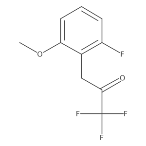 1,1,1-Trifluoro-3-(2-fluoro-6-methoxyphenyl)propan-2-one Structure