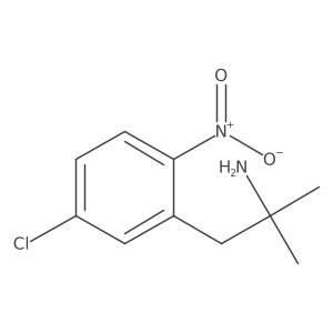 1-(5-Chloro-2-nitrophenyl)-2-methylpropan-2-amine结构式