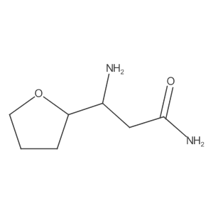 3-Amino-3-(oxolan-2-yl)propanamide Structure