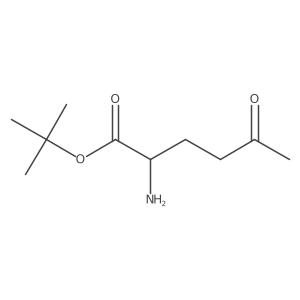 Tert-butyl 2-amino-5-oxohexanoate Structure