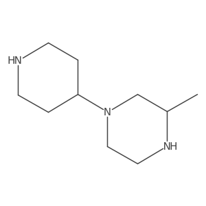 3-Methyl-1-(piperidin-4-yl)piperazine结构式