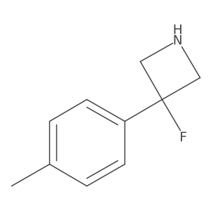 3-Fluoro-3-(4-methylphenyl)azetidine Structure