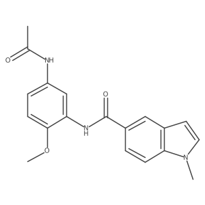 N-[5-(acetylamino)-2-methoxyphenyl]-1-methyl-1H-indole-5-carboxamide Structure