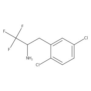 3-(2,5-Dichlorophenyl)-1,1,1-trifluoropropan-2-amine Structure