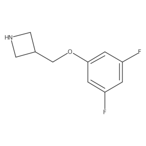 3-[(3,5-Difluorophenoxy)methyl]azetidine结构式