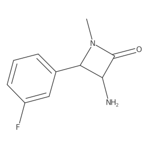 3-Amino-4-(3-fluorophenyl)-1-methylazetidin-2-one Structure